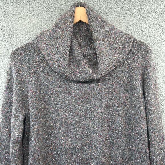 NWT LOU & GREY for LOFT Cowl Neck Sweater Oversized Sloucy Multi Purple Cozy - Picture 2 of 10